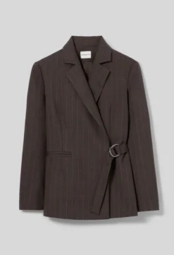 Veste tailleur droite rayée