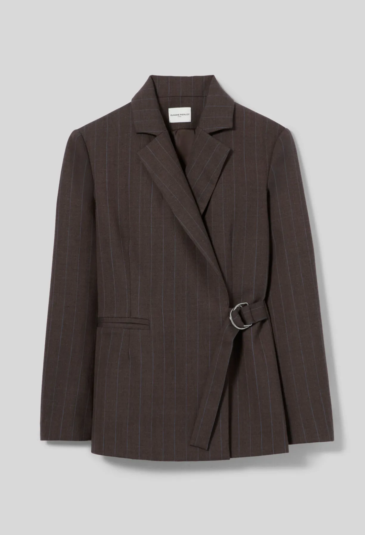 Veste tailleur droite rayée